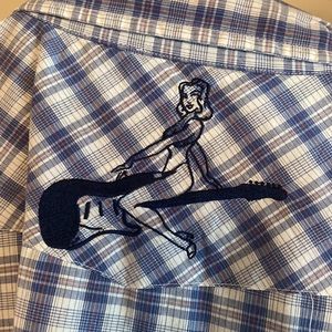 Fender pearl snap xl plaid shirt. Excellent condition